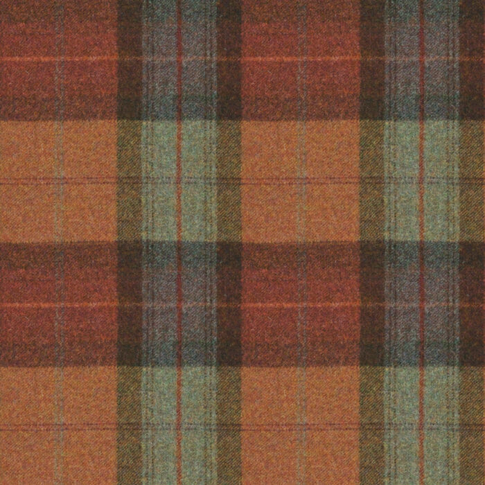 Skye Check Design in Burnt Orange by Moon.