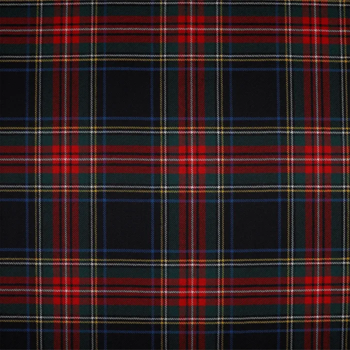 Black Stewart Worsted Tartan