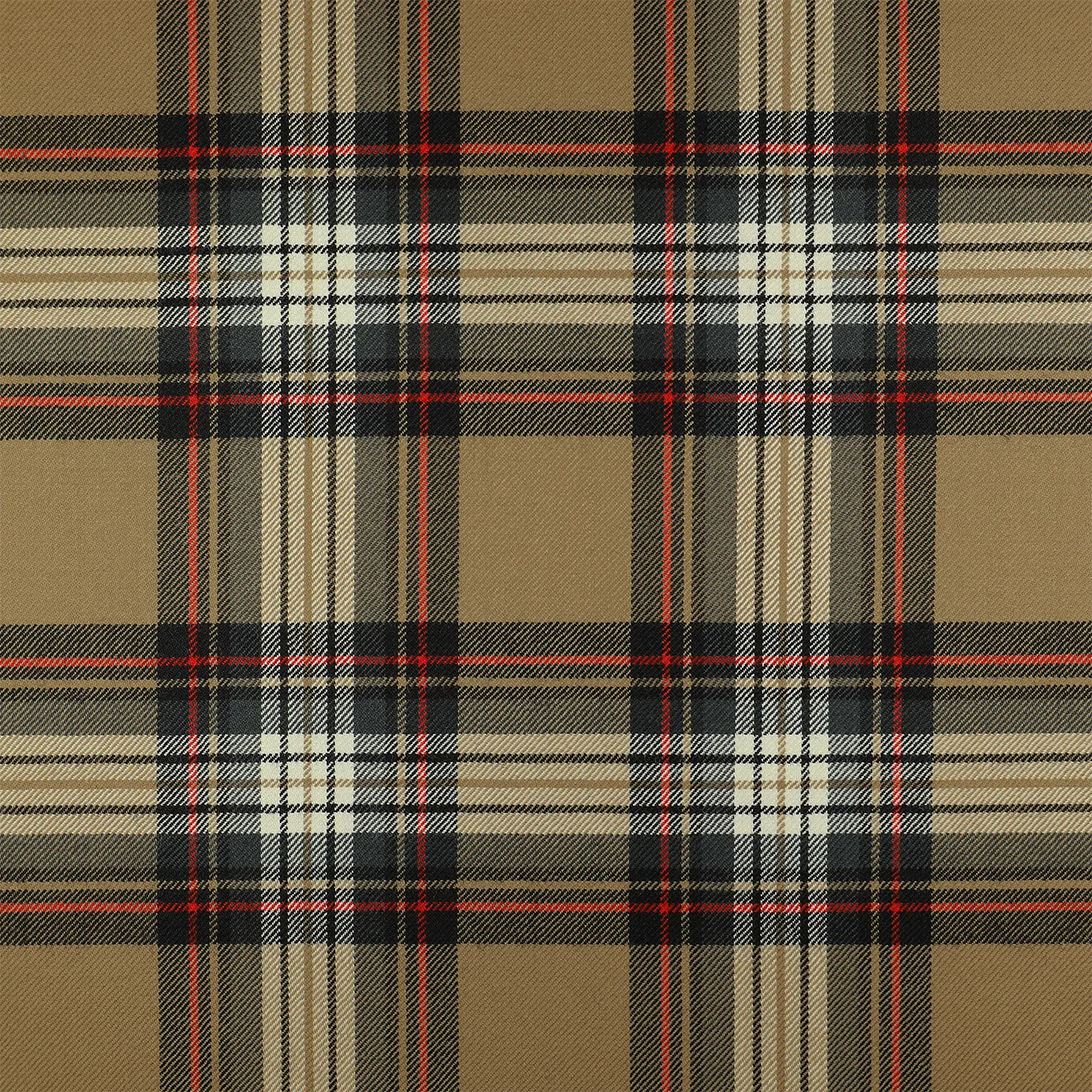 Camel Stewart Worsted tartan