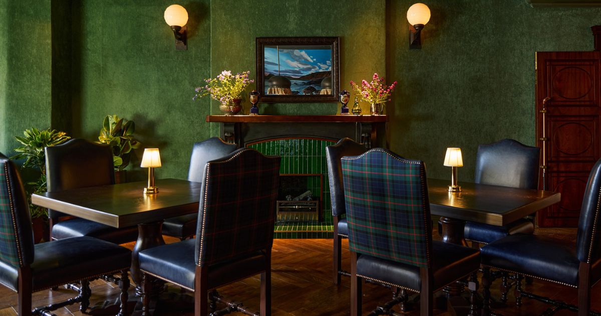 Portrush Adelphi Image 5 (1) Portrush Adelphi Dining Tables upholstered with MOON bespoke tartan-inspired fabric